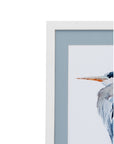 Heron Framed Print Set of 2 - White