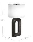 Leers - Table Lamp - Black / White