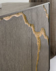 Melange - Fissured Entertainment Credenza - Dark Gray