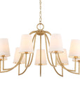 Seville - 9 Light Chandelier - Gold