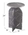 Abbey - Accent Table - Gray