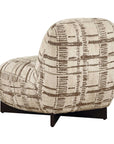 Evans - Modern Armless Accent Chair - Beige / Brown