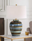 Judarn - Table Lamp - Blue / Brown