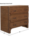 Mckagan - 3 Drawer Chest - Mindi Wood