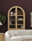 Fynn - Display Cabinet - Blonde Tan
