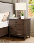 Bellevue - 3-Drawer Nightstand - Whiskey Brown
