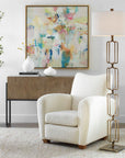 Link - Brushed Gold Floor Lamp