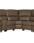 MS - Julian Six-Piece Power Reclining Sectional - Dark Brown