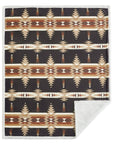 Campfire - Yosemite Campfire Sherpa Throw 6 Per Carton - Black