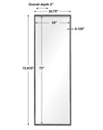 Callan - Dressing / Leaner Mirror - Black