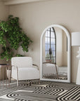 Vega - Floor Mirror - Matte White