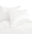 Satin Channel - Full/Queen Quilt Set Set of 3 - White