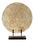 Layan - Art Glass Charger - Gold