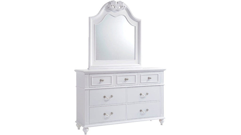 white christmas dresses 6 Drawers Double Dresser with Shelves for Bedroom, White – Afuhokles main image 0