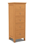 Heritage 5 Drawer Lingerie Chest in Solid Alder Wood