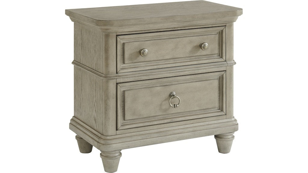 Whit-Ash 2 Drawer Nightstand w/ USB Port