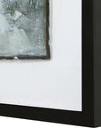 Lakeside Grande - Framed Abstract Print - Silver