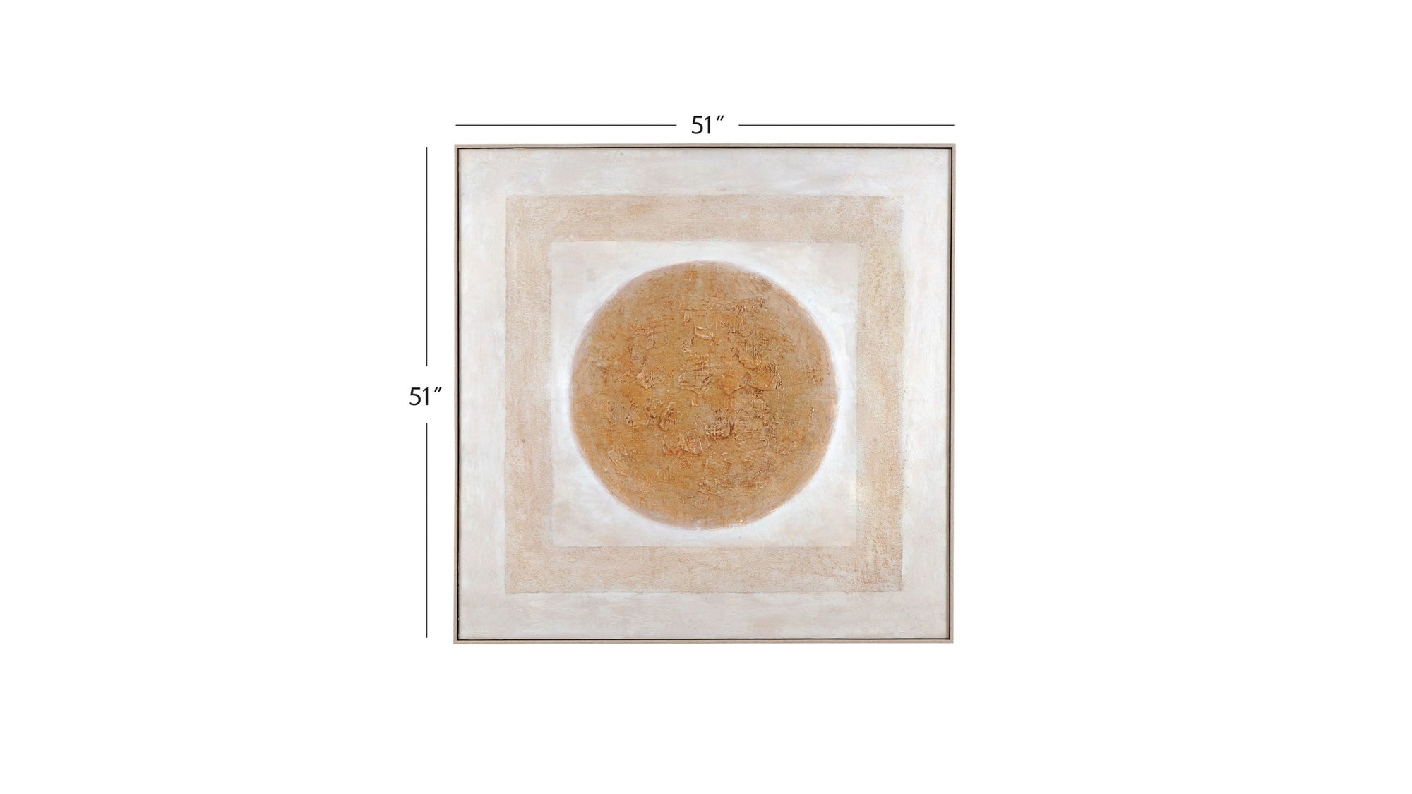 Central Canvas Art - Beige