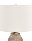 Tonachio - Etched Urn Table Lamp - Brown