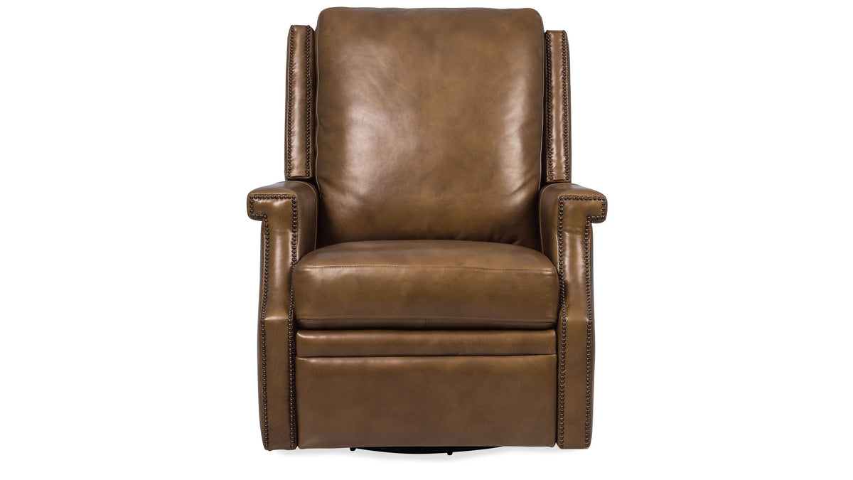 RC - Collier Power Swivel Glider Recliner - Brown