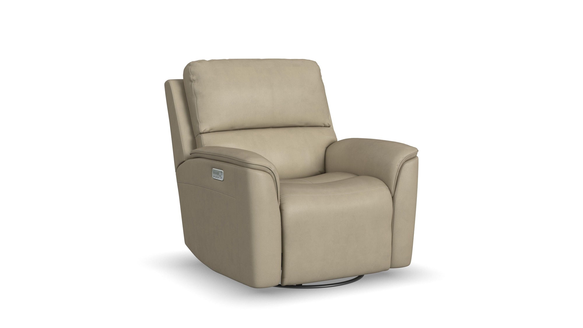 Henry - Power Swivel Gliding Recliner With Power Headrest, Lumbar, Heat & Massage