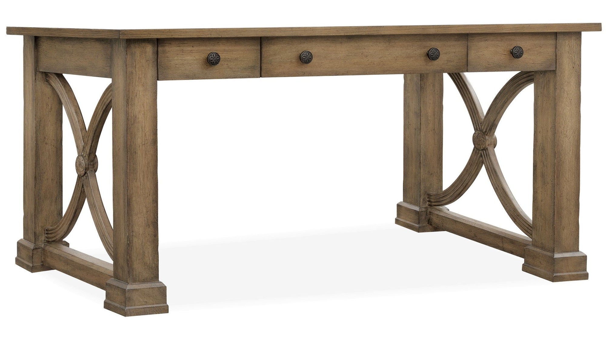 Melange - Architectural Writing Desk - Light Brown
