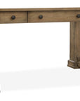 Melange - Architectural Writing Desk - Light Brown
