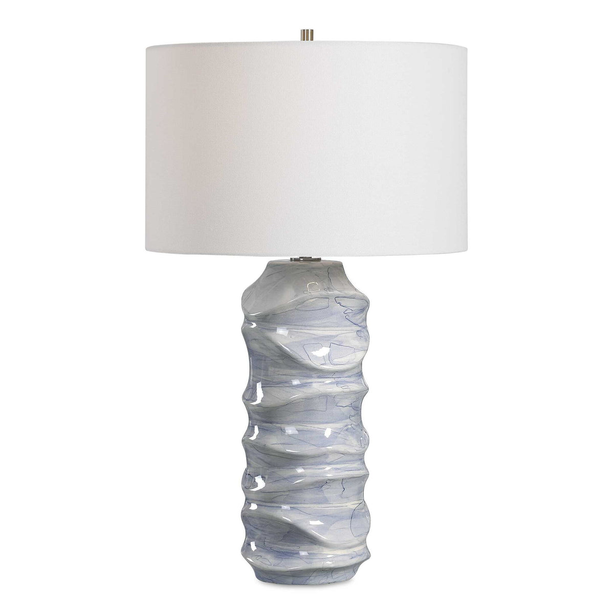 Waves - Table Lamp - Blue &amp; White