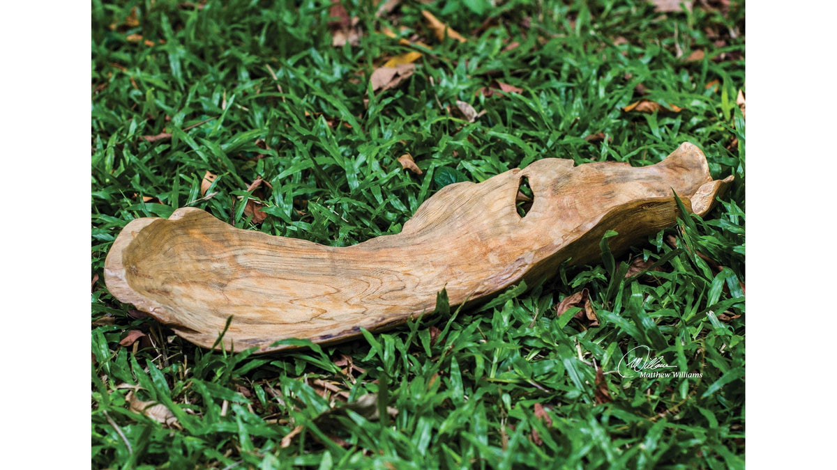 Teak - Leaf Bowl - Light Brown