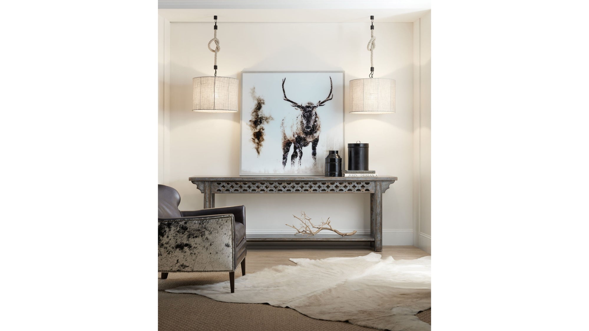 La Grange - Burnham Console - Light Blue
