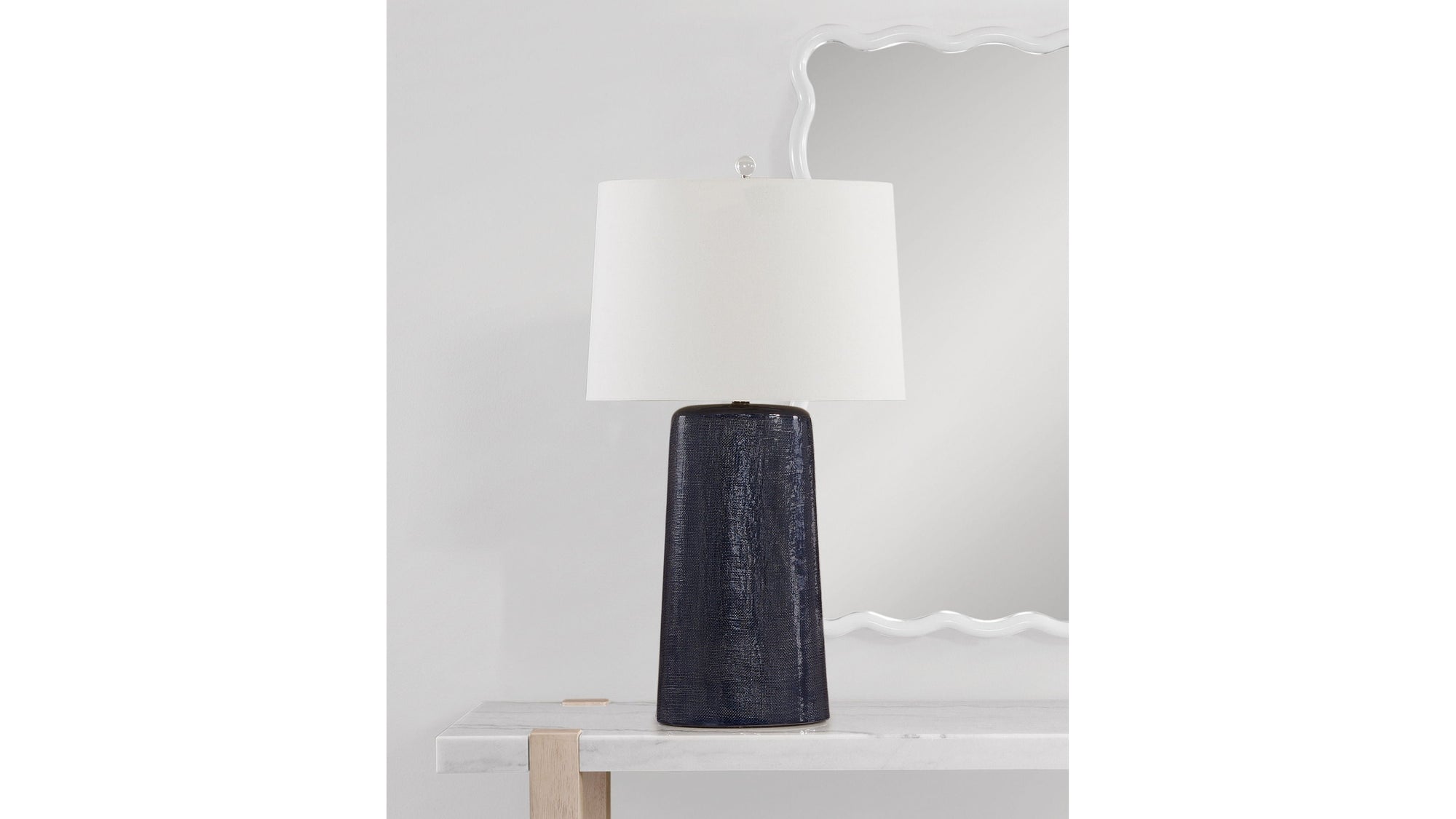 Lancaster - Table Lamp - Blue / White