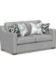 Milo - Fabric Loveseat With Nailhead Trim