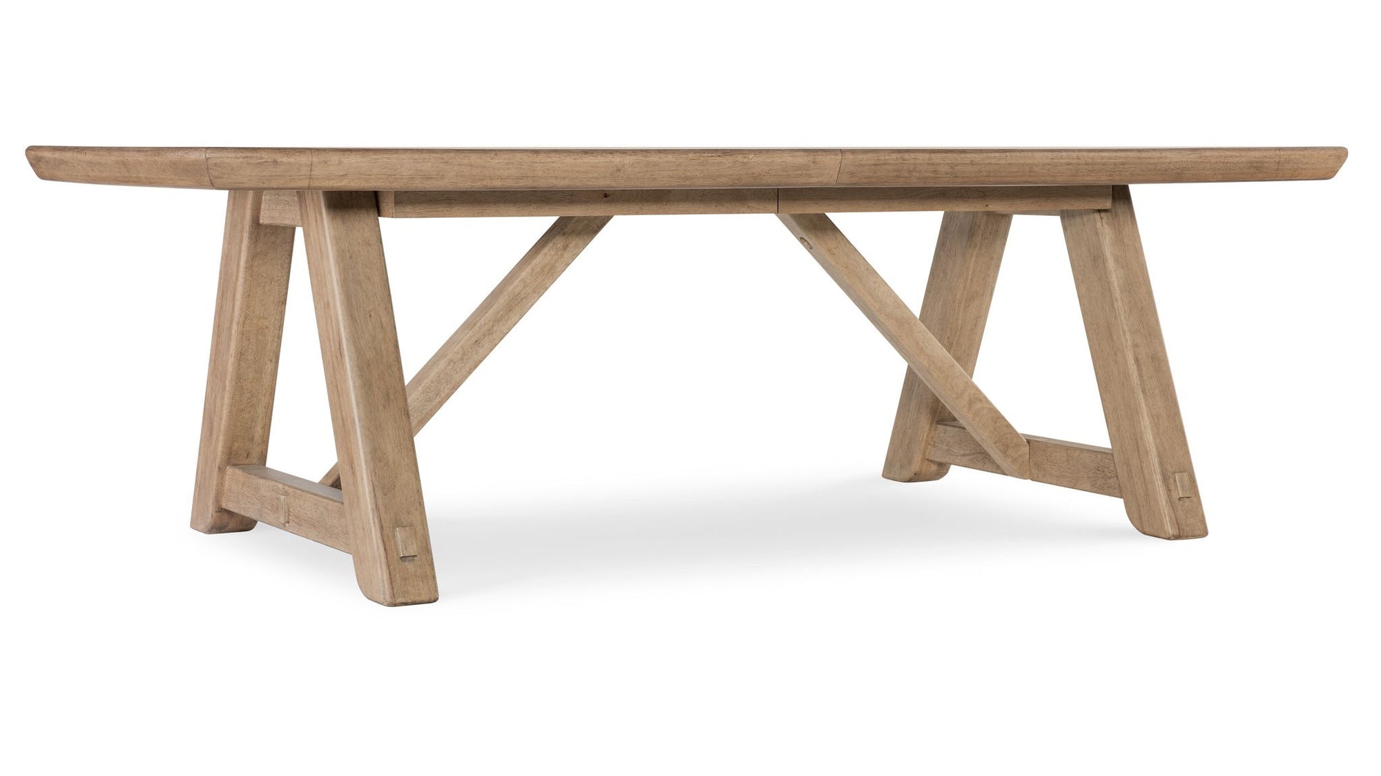 Vineyard Row - Rectangle Dining Table With 2-20" Leaves - Light Brown