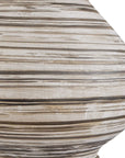 Azura - Horizontal Line Table Lamp - Brown / Gray / White