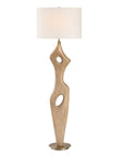 Almyra - Solid Wood Floor Lamp - Light Brown
