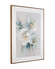 Floral Harmony I Framed Canvas - Beige