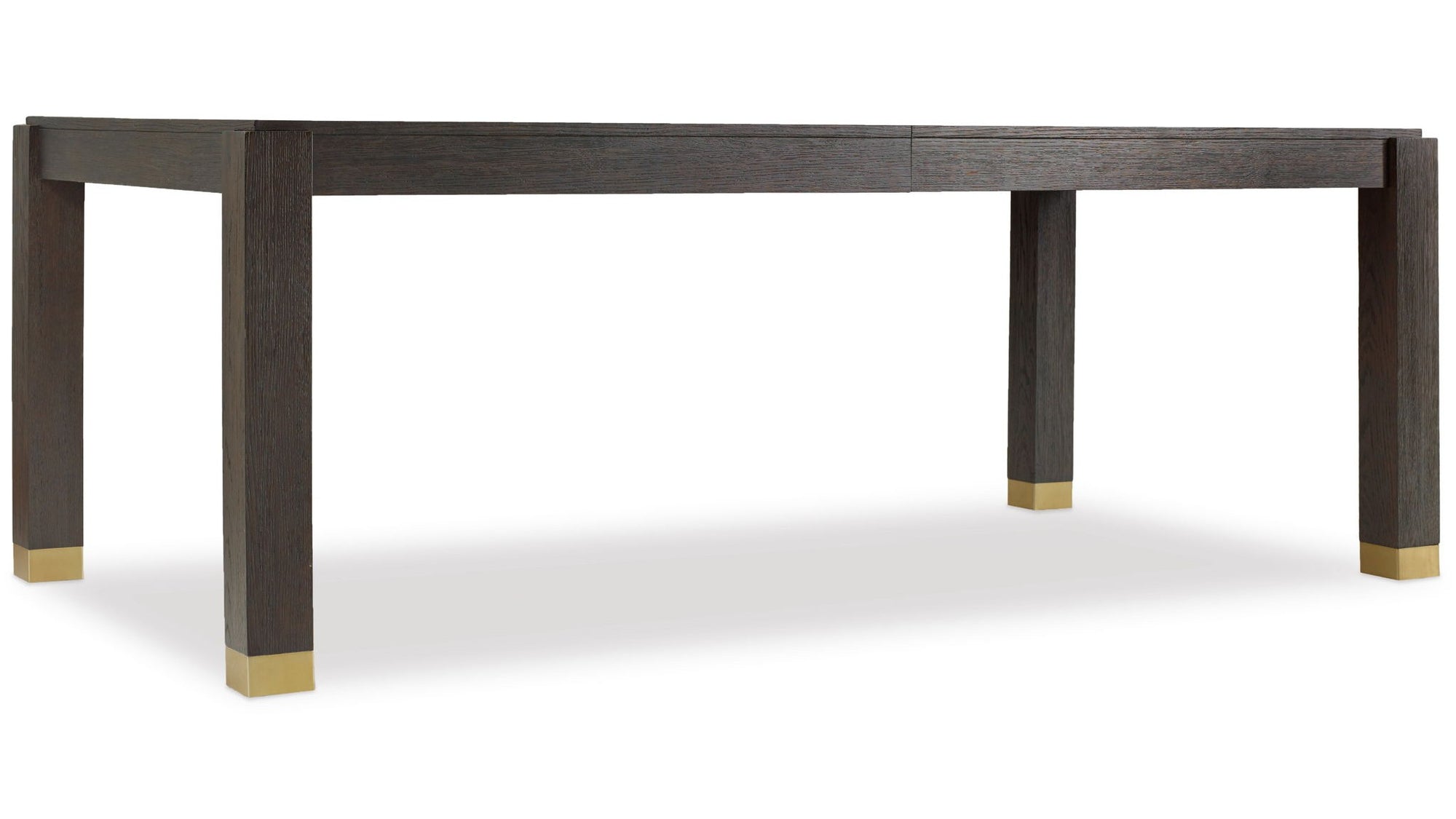 Curata - Rectangle Dining Table With 2-20" Leaves - Dark Brown
