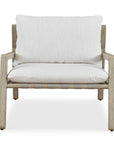 Strapped - Outdoor Lounge Chair - Light Brown / Light Gray