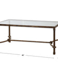 Warring - Iron Coffee Table - Dark Brown