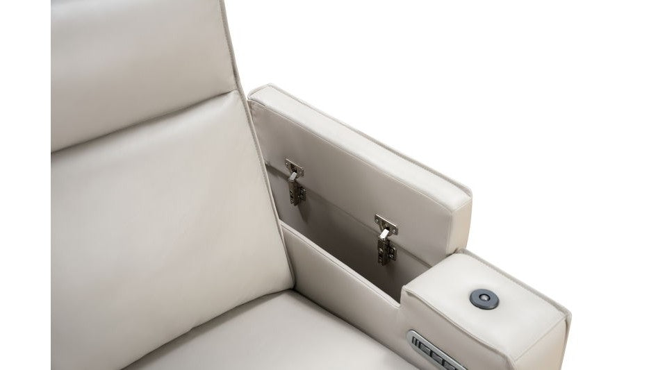 Odessey - Power Console Loveseat Recliner With Power Headrest, Power Lumbar, Heat And Massage