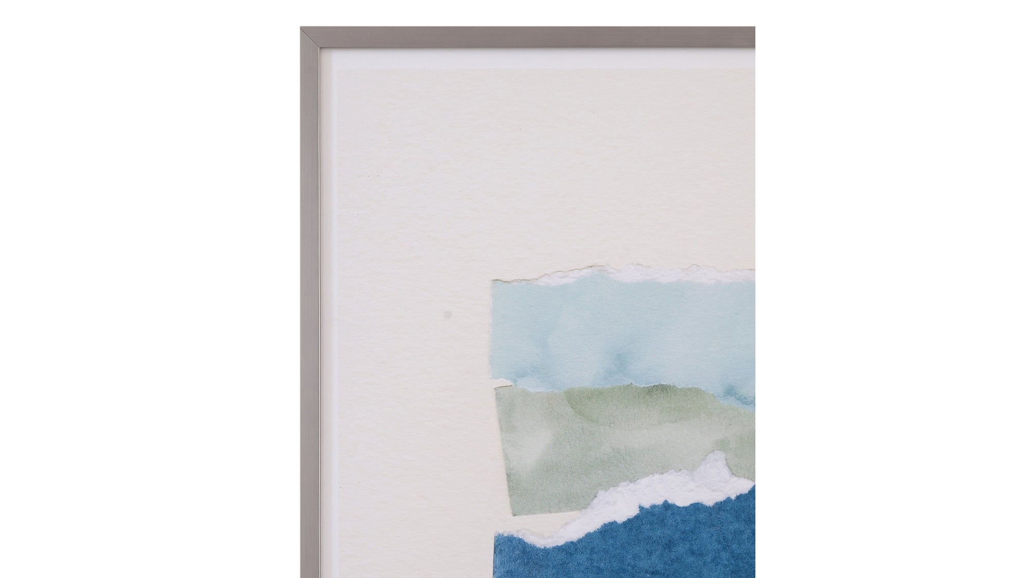 Seaside Color Study I Framed Print - Blue / Beige
