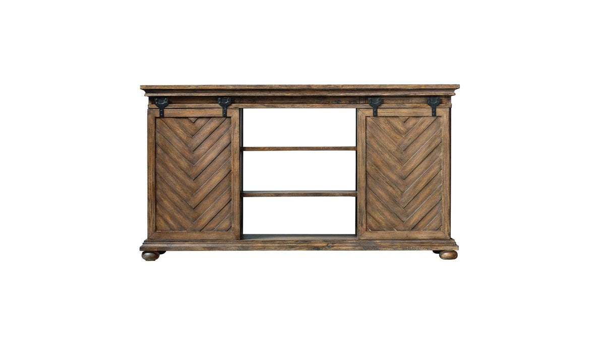 Primalia - Barn Door Media Console - Light Brown