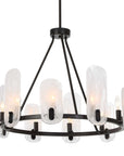 Ellipse - 10 Light Chandelier - Dark Bronze