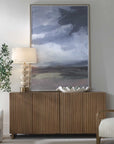 Bracing - Framed Landscape Art - Brown / Gray / Green / Orange / Pink / White