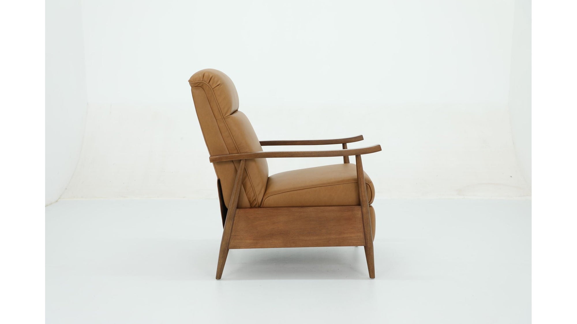 Hampton B - Recliner Push Thru The Arms - Santa Fe-Brandy