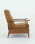 Hampton B - Recliner Push Thru The Arms - Santa Fe-Brandy