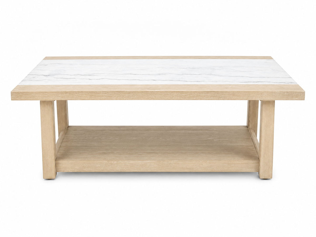Trifecta - Coffee Table - Driftwood Cerused Oak