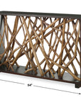 Teak Maze - Console Table - Dark Brown