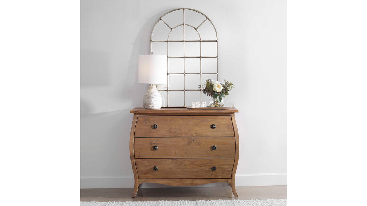 Barwell Arch - Window Mirror - Silver