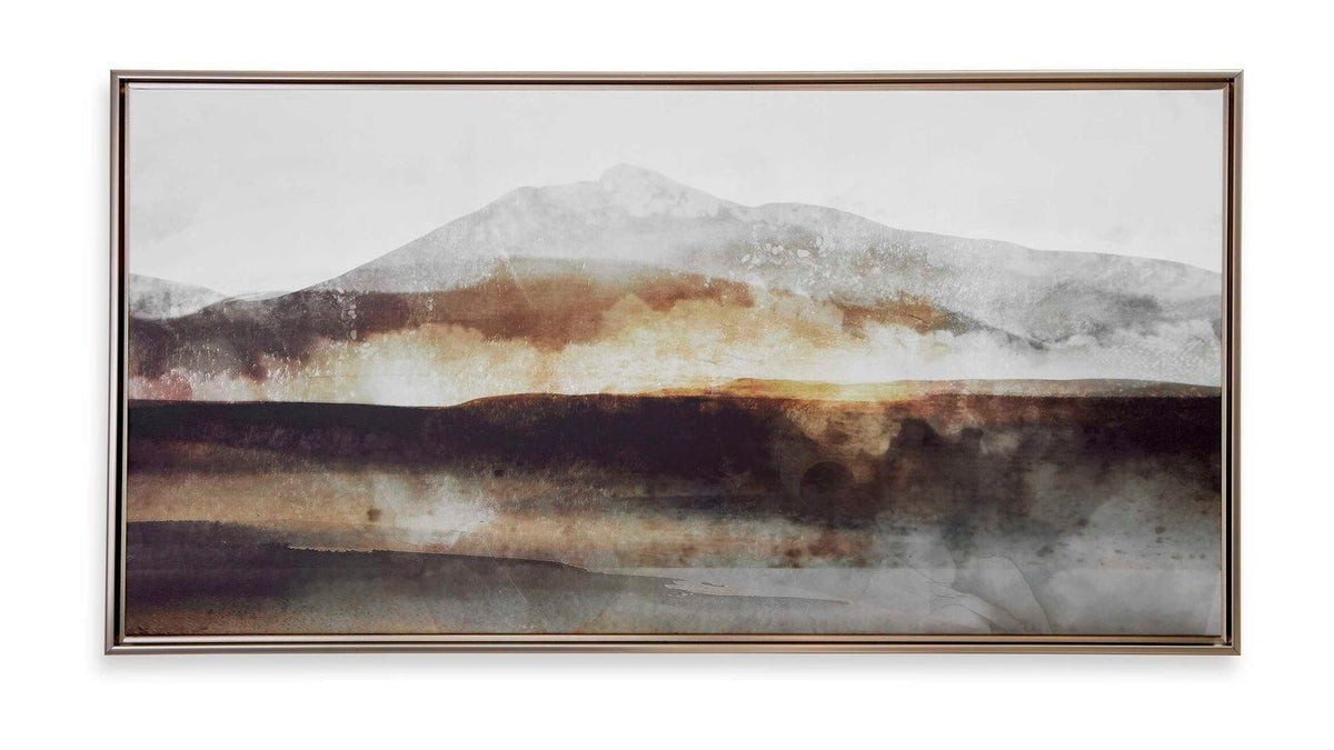 Splash Of Land - Framed Canvas